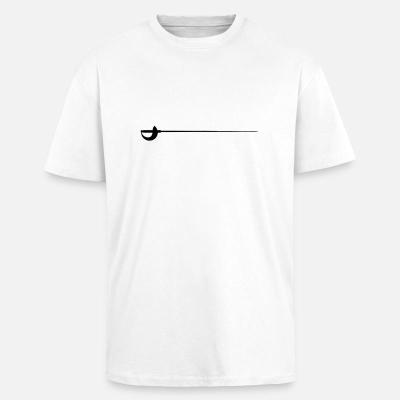 Säbel - Oversized Heavyweight Unisex T-Shirt - Weiß