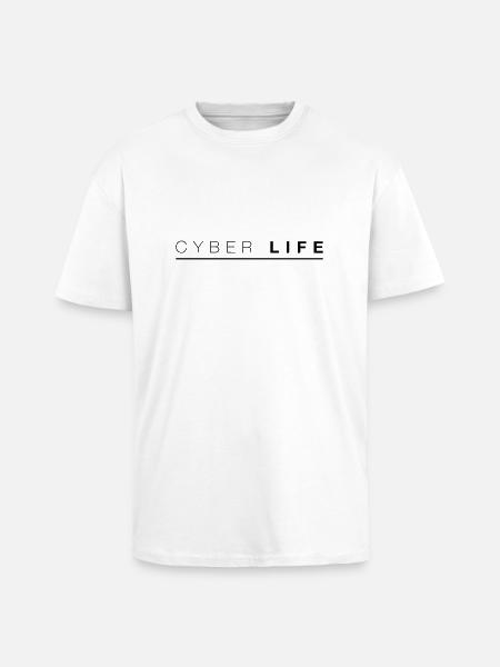 CYBERLIFE_2 - Oversized Heavyweight Unisex T-Shirt - Weiß