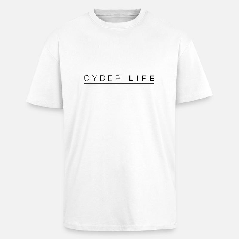 CYBERLIFE_2 - Oversized Heavyweight Unisex T-Shirt - Weiß