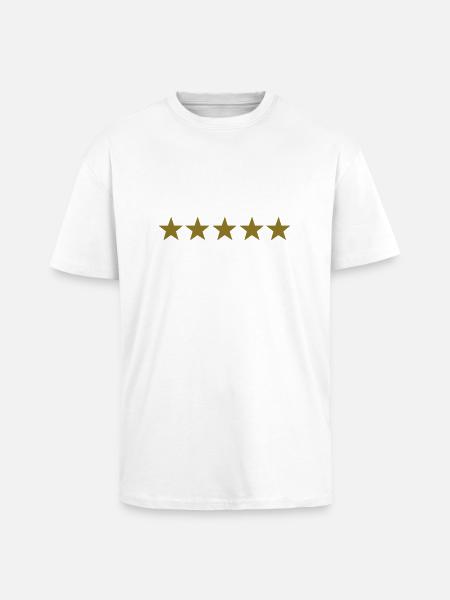 stars - T-shirt unisexe oversize épais - blanc