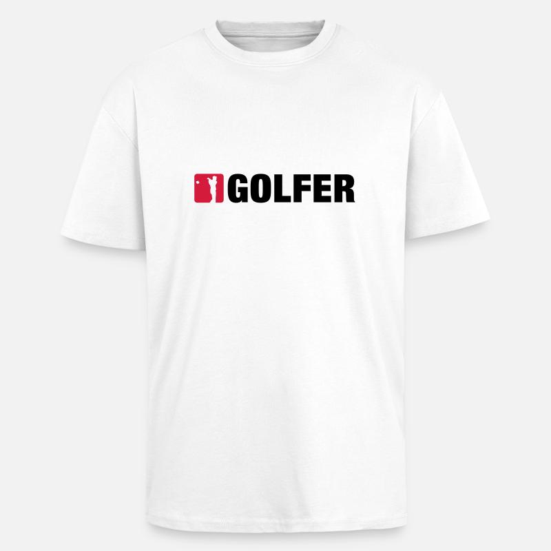 golf__2__f2 - T-shirt unisexe oversize épais - blanc