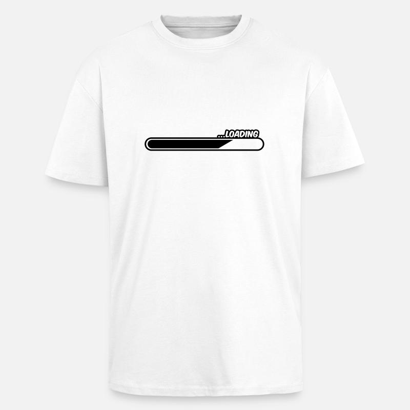 loading_ay1 - Oversized Heavyweight Unisex T-Shirt - Weiß