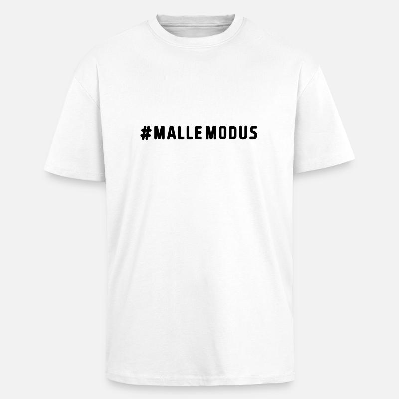 malle modus - Oversized Heavyweight Unisex T-Shirt - Weiß