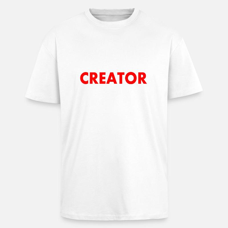 Creator - Oversized Heavyweight Unisex T-Shirt - Weiß
