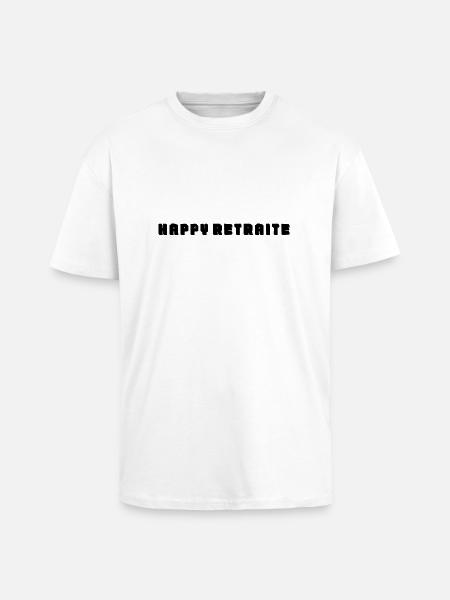 RETRAITE. RETRAITE. RETRAITEE. RETRAITE - T-shirt unisexe oversize épais - blanc