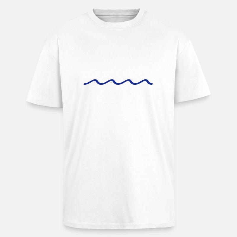 water - T-shirt unisexe oversize épais - blanc