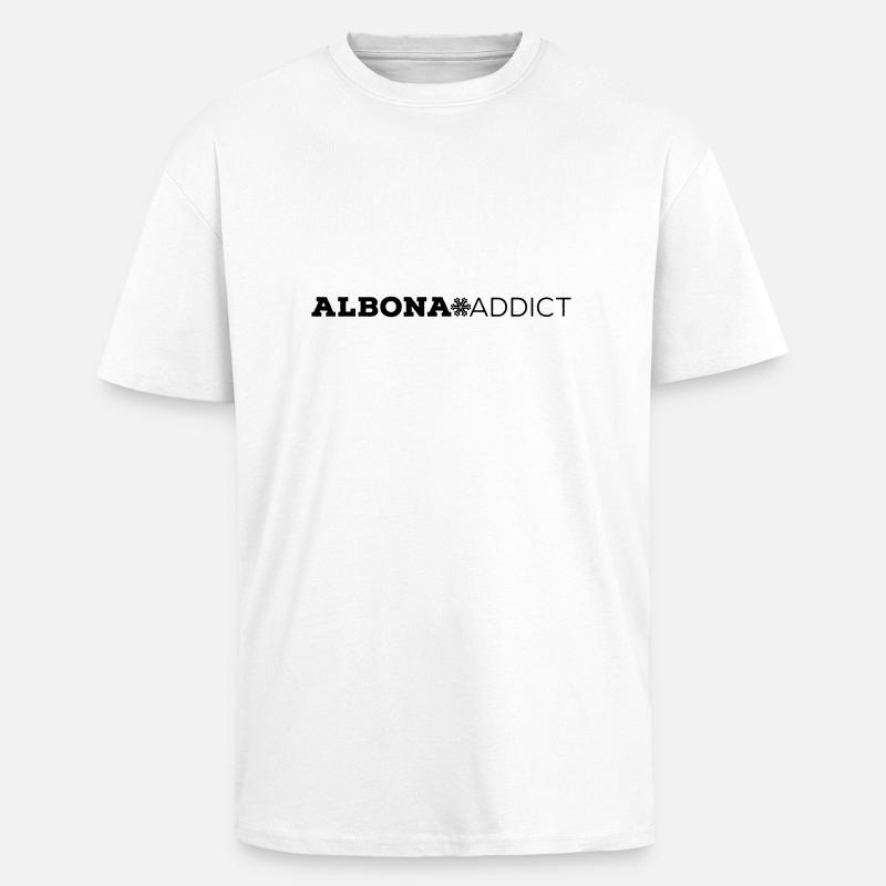 Ärmel ALBONA ADDICT - Oversized Heavyweight Unisex T-Shirt - Weiß