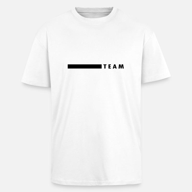 team_f1 - T-shirt unisexe oversize épais - blanc
