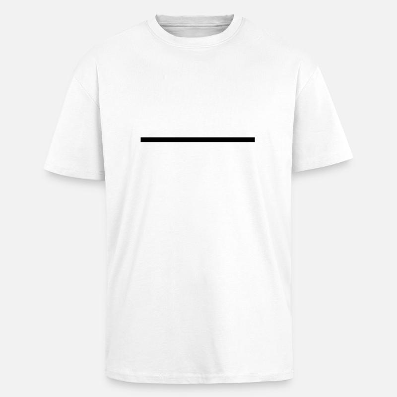 Straight Forward - Oversized Heavyweight Unisex T-Shirt - Weiß