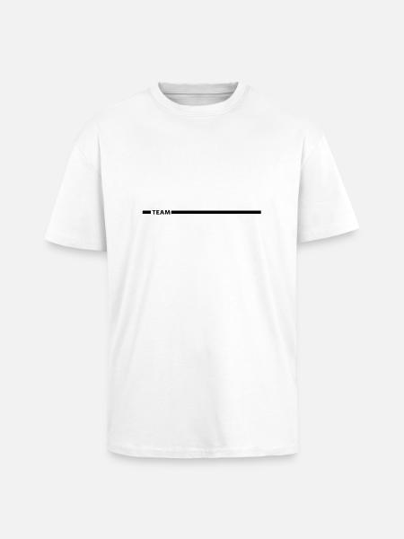 team_f1 - T-shirt unisexe oversize épais - blanc