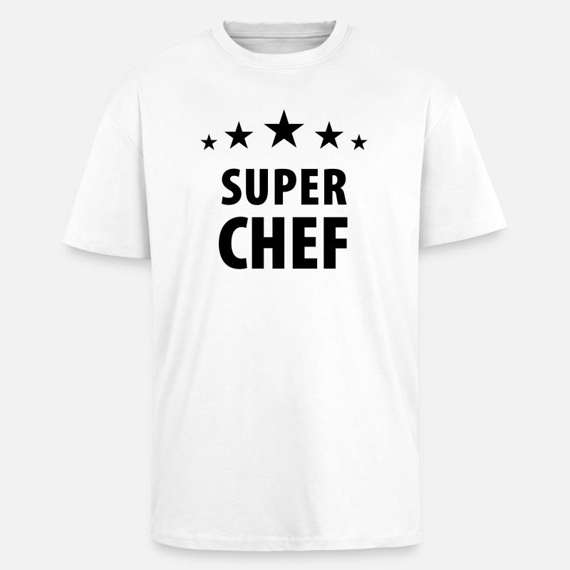Super Chef (dh) - Oversized Heavyweight Unisex T-Shirt - Weiß