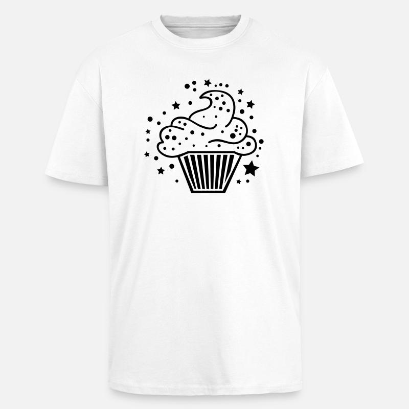 cupcake_design_sp1 - Oversized Heavyweight Unisex T-Shirt - Weiß