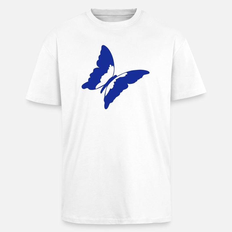 butterfly_01 - Oversized Heavyweight Unisex T-Shirt - Weiß