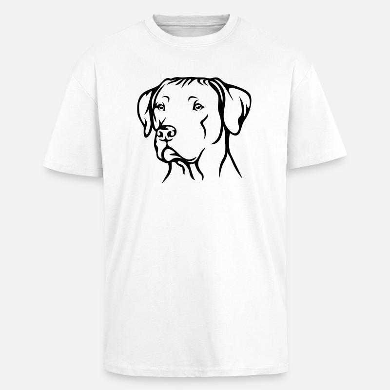 Rhodesian Ridgeback - Oversized Heavyweight Unisex T-Shirt - Weiß