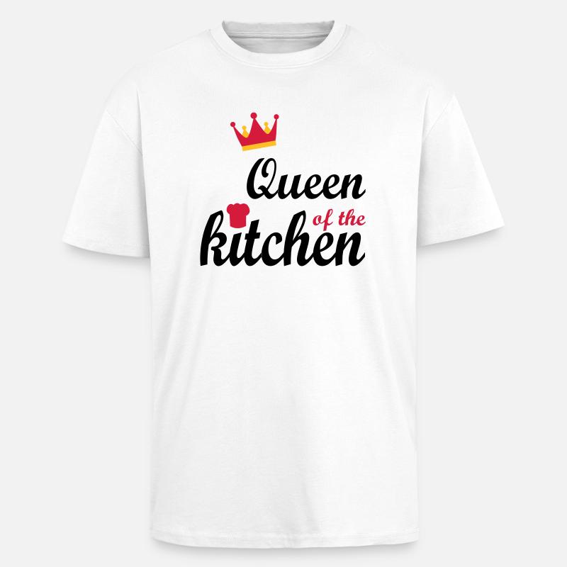 cuire à feu - T-shirt unisexe oversize épais - blanc