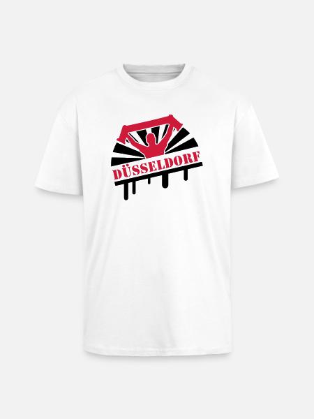 duesseldorf_f2 - Unisex Oversized Heavyweight T-shirt - white