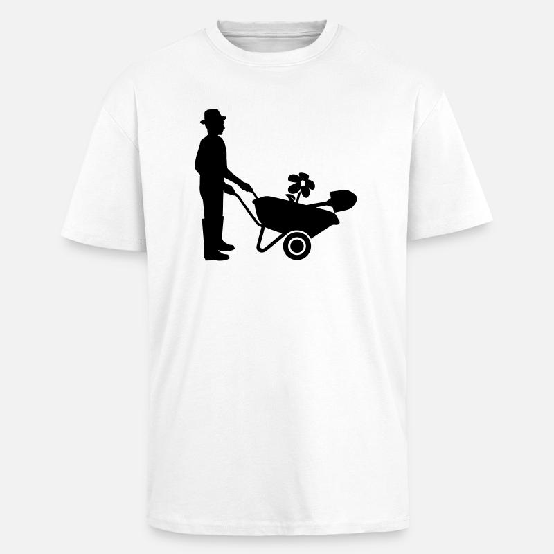 Gärtner - Oversized Heavyweight Unisex T-Shirt - Weiß