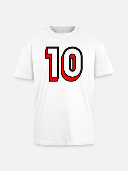 10. BIRTHDAY. HAPPY BIRTHDAY - Unisex Oversized Heavyweight T-shirt - white