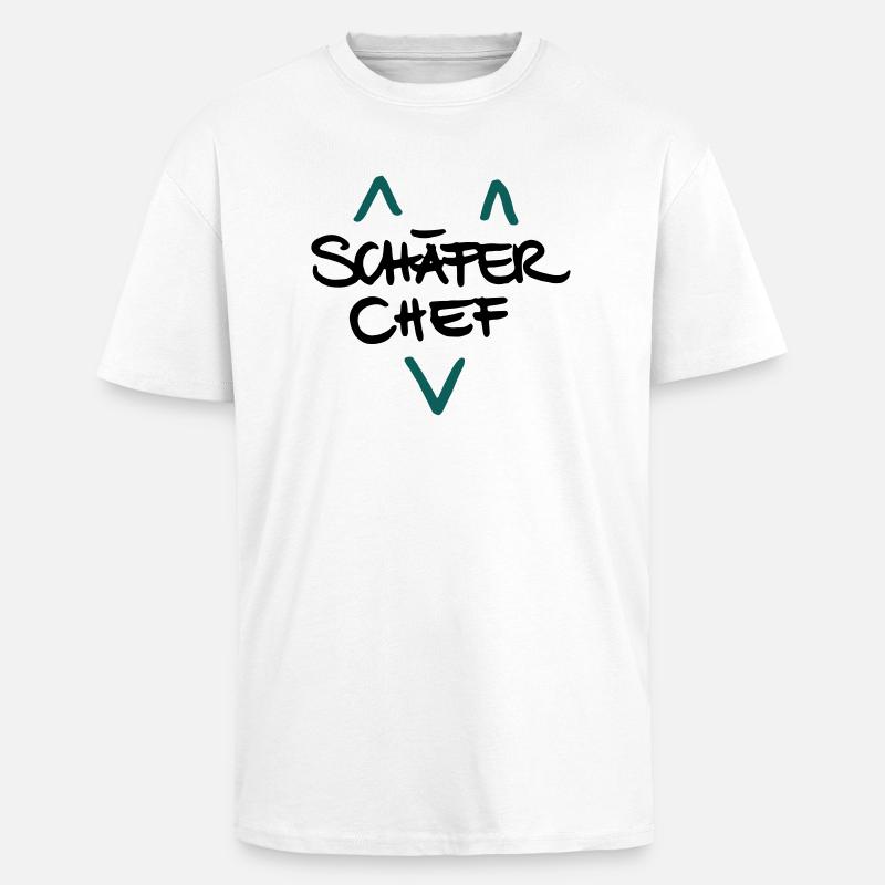 Schäferchef - Oversized Heavyweight Unisex T-Shirt - Weiß