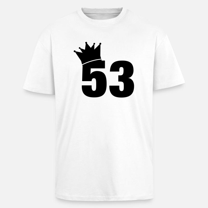 53_krone_f1 - Oversized Heavyweight Unisex T-Shirt - Weiß