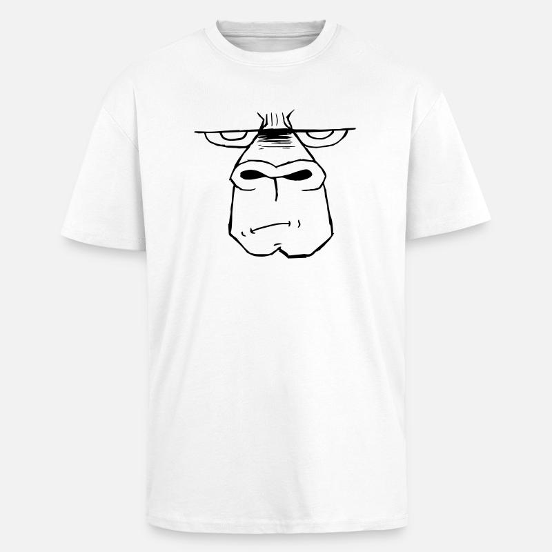 Ape - Oversized Heavyweight Unisex T-Shirt - Weiß