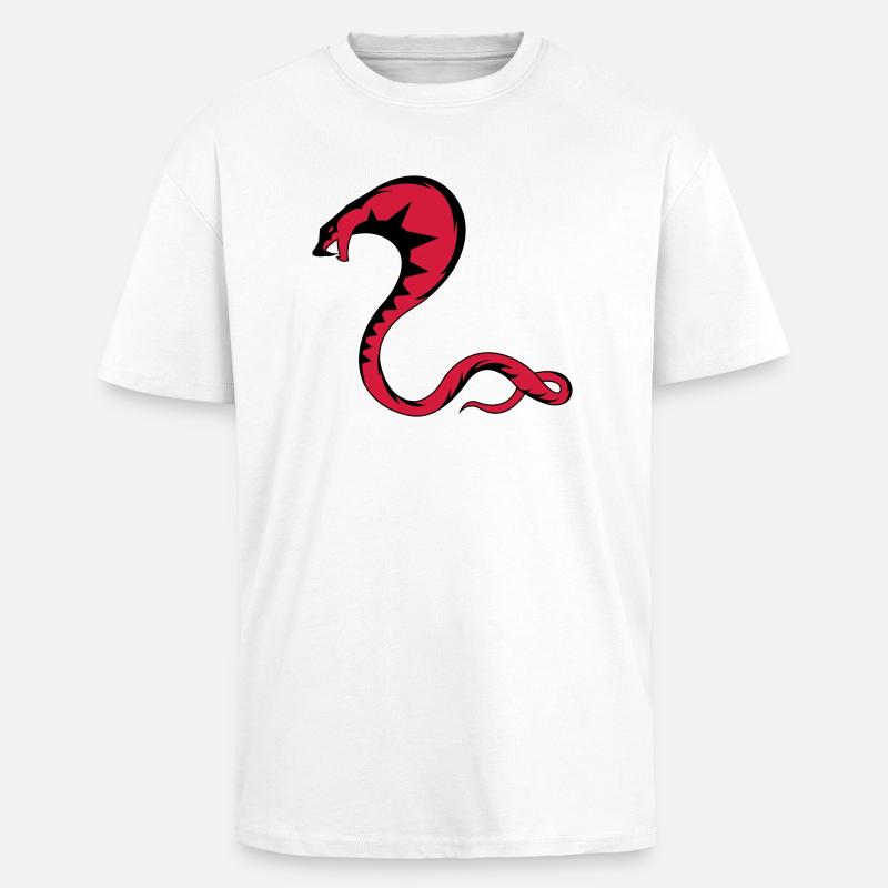 schlange_002 - Unisex Oversized Heavyweight T-shirt - white