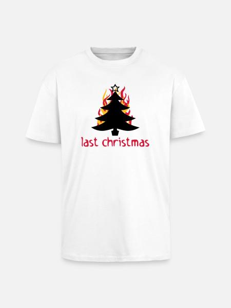 last christmas - Unisex Oversized Heavyweight T-shirt - white