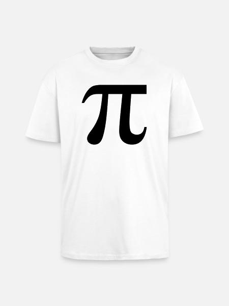 PI - Oversized Heavyweight Unisex T-Shirt - Weiß