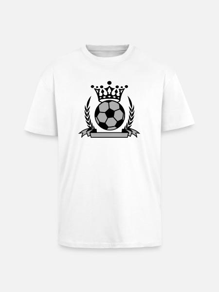 fussball banner - Unisex Oversized Heavyweight T-shirt - white