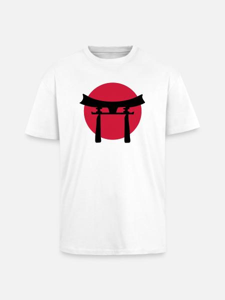 japan_sign_2c - Oversized Heavyweight Unisex T-Shirt - Weiß