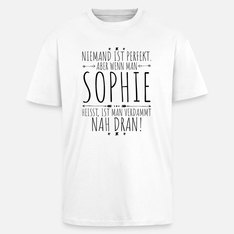 Sophie perfekt - Oversized Heavyweight Unisex T-Shirt - Weiß