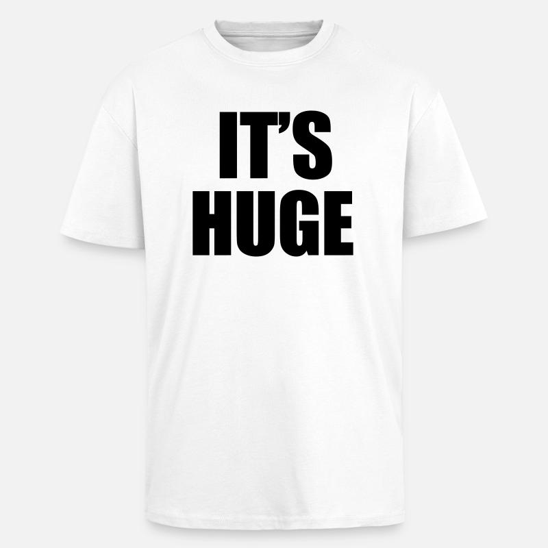 Huge - Oversized Heavyweight Unisex T-Shirt - Weiß