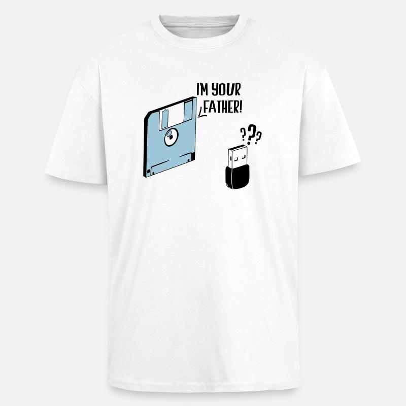 Ich bin dein Vater - Oversized Heavyweight Unisex T-Shirt - Weiß