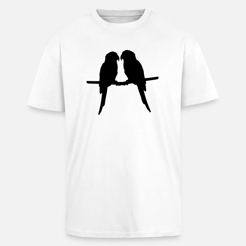 Perroquets quelques oiseaux - T-shirt unisexe oversize épais - blanc
