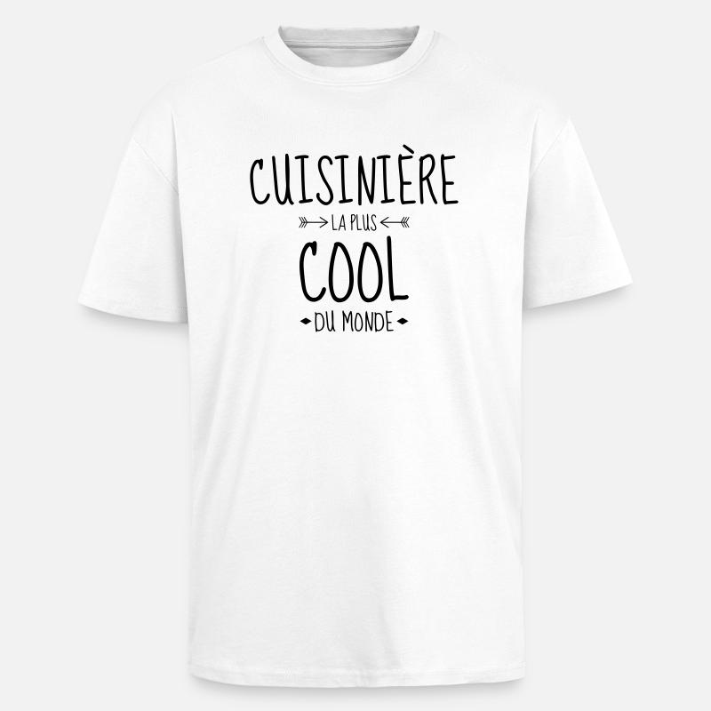 Koch / Kochen / Cooking / Chef - Oversized Heavyweight Unisex T-Shirt - Weiß