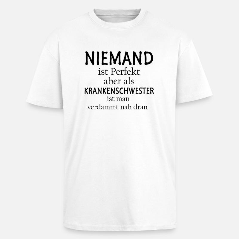 Krankenschwester - Oversized Heavyweight Unisex T-Shirt - Weiß