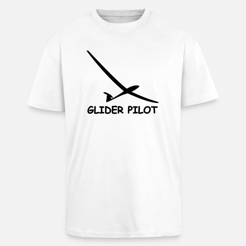 glider pilot - Oversized Heavyweight Unisex T-Shirt - Weiß