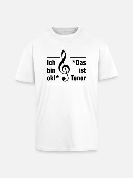 Tenor - Unisex Oversized Heavyweight T-shirt - white