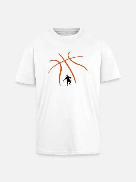 Basketball - Unisex Oversized Heavyweight T-shirt - white