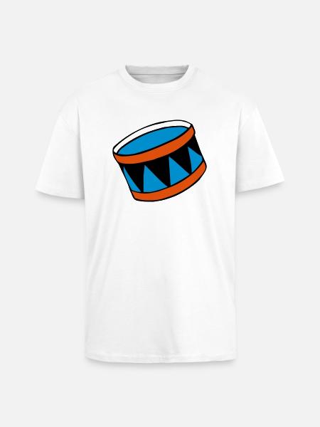 drums - Trommel - Oversized Heavyweight Unisex T-Shirt - Weiß