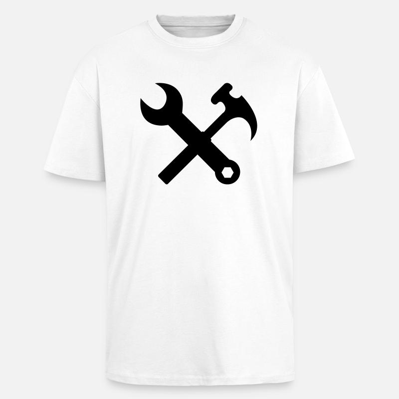 handwerker - T-shirt unisexe oversize épais - blanc