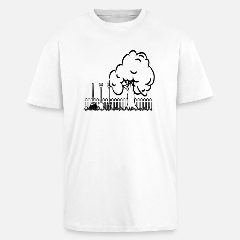 Garden baumgarten tools - Unisex Oversized Heavyweight T-shirt - white