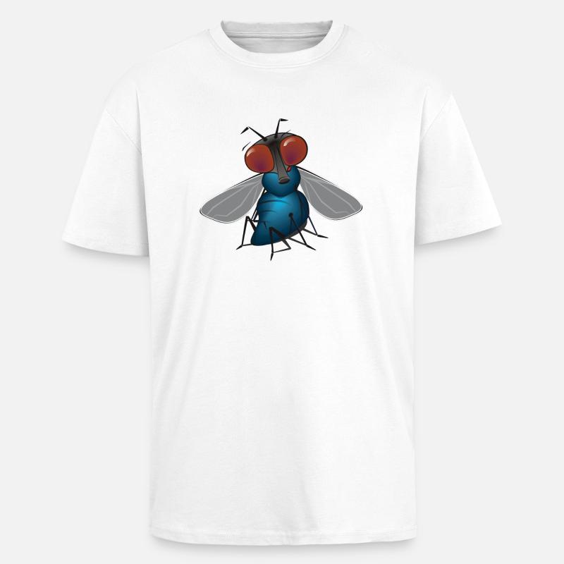 fliege - Oversized Heavyweight Unisex T-Shirt - Weiß