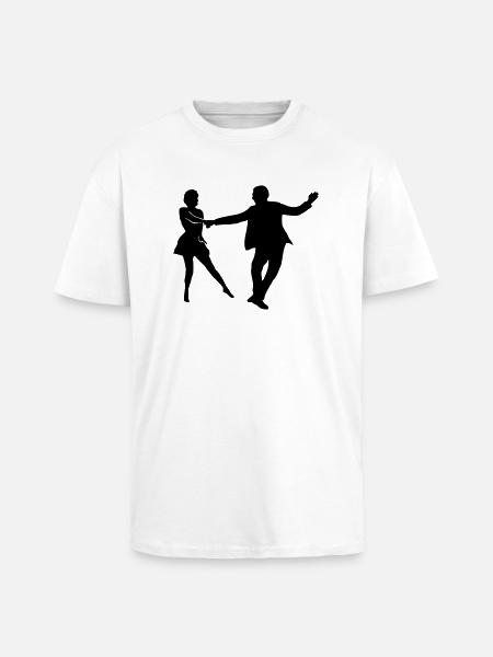 west coast swing dancer - Oversized Heavyweight Unisex T-Shirt - Weiß