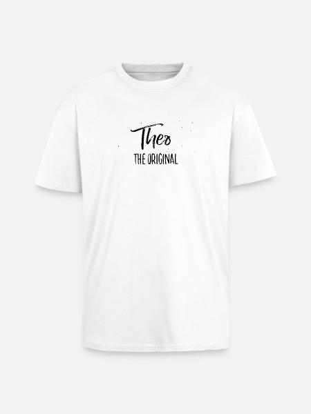 Theo - Oversized Heavyweight Unisex T-Shirt - Weiß