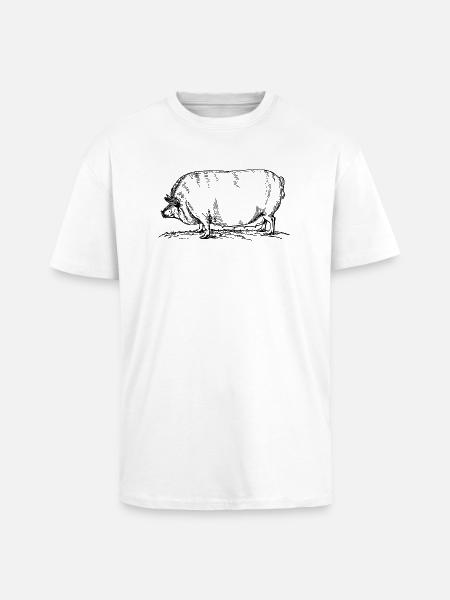 sow - Unisex Oversized Heavyweight T-shirt - white