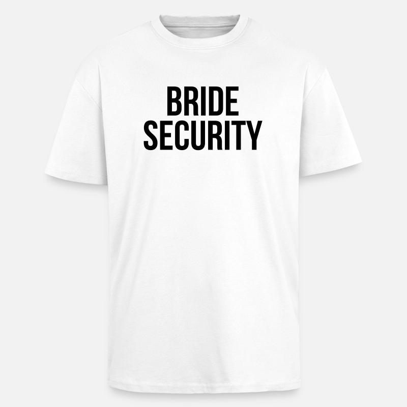 Bride security - Oversized Heavyweight Unisex T-Shirt - Weiß