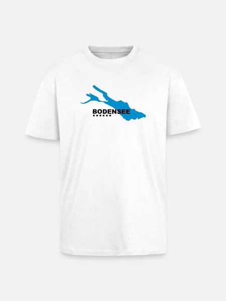 Bodensee - Oversized Heavyweight Unisex T-Shirt - Weiß