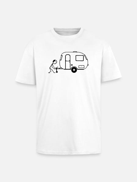 Caravan - Oversized Heavyweight Unisex T-Shirt - Weiß