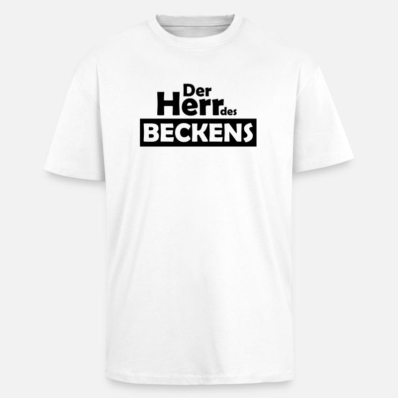 der herr des beckens - Oversized Heavyweight Unisex T-Shirt - Weiß